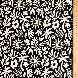 Dekorációs anyag jacquard Sunlight noir