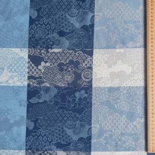 Dekorációs anyag FRENCH TABLE CLOTH JACQUARD Niwa allover indigo