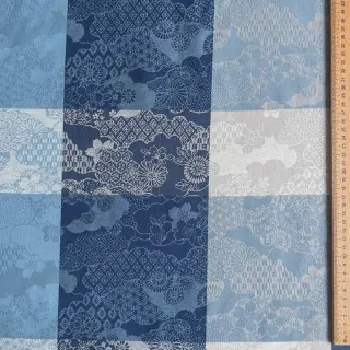 Dekorációs anyag FRENCH TABLE CLOTH JACQUARD Niwa allover indigo