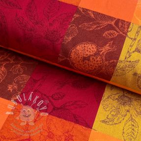 Dekorációs anyag FRENCH TABLE CLOTH JACQUARD Cabosse allover harissa