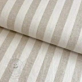 Dekorációs anyag jacquard LINEN LOOK Cabourg lin