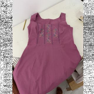 Popelín pamut anyag mauve