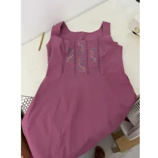 Popelín pamut anyag mauve