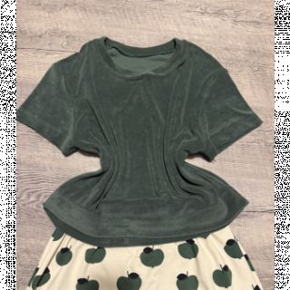 Elasztikus frottír dark green