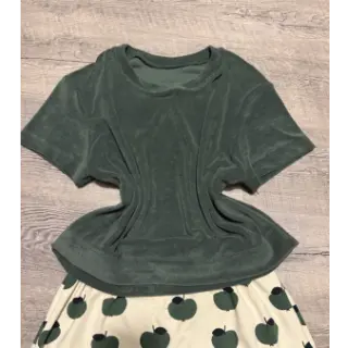 Elasztikus frottír dark green