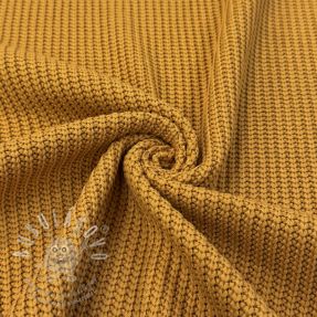 Pulóver anyag BIG KNIT mustard