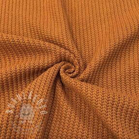 Pulóver anyag BIG KNIT brick