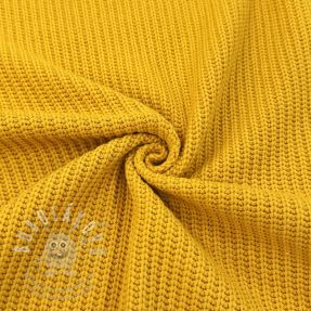 Pulóver anyag BIG KNIT yellow