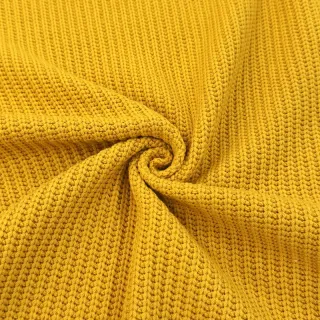 Pulóver anyag BIG KNIT yellow