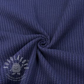 Pulóver anyag BIG KNIT navy