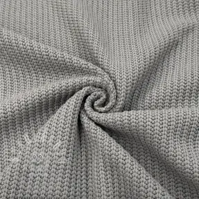 Pulóver anyag BIG KNIT light grey