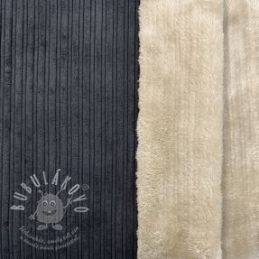 Kordbársony Cofur fleece black