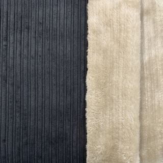 Kordbársony Cofur fleece black