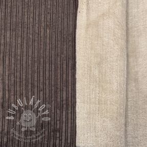 Kordbársony Cofur fleece dark brown