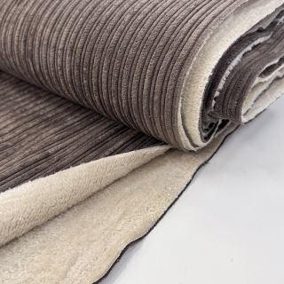 Kordbársony Cofur fleece dark brown