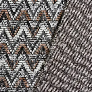 Kötött kelme jacquard Comfilia Zigzag wavy brown