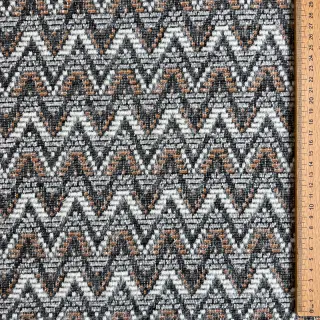 Kötött kelme jacquard Comfilia Zigzag wavy brown