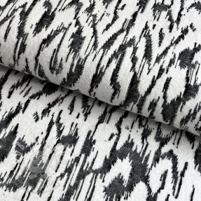 Kötött kelme jacquard Comfy Blurry Ikat grey