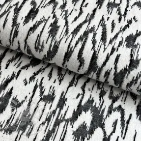 Kötött kelme jacquard Comfy Blurry Ikat grey