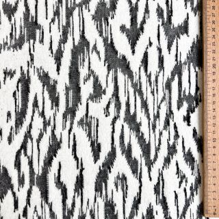 Kötött kelme jacquard Comfy Blurry Ikat grey