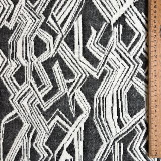 Kötött kelme jacquard Comfy Broken checks black