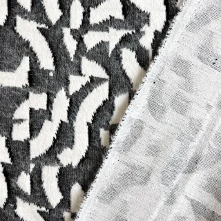 Kötött kelme jacquard Comfy Collage shapes grey