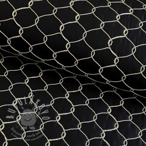 Steppelt anyag Cord black