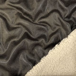 Kabát anyag Vintage Glammy Teddy Lammy grey