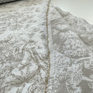 Dekorációs anyag jacquard MACASSAR alover lin