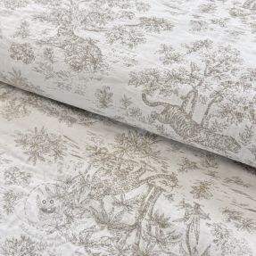 Dekorációs anyag jacquard MACASSAR alover lin