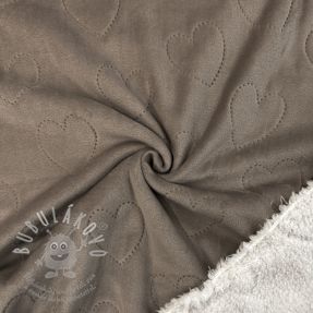 Nicky plüss TEDDY Hearts taupe