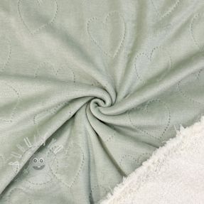 Nicky plüss TEDDY Hearts old green
