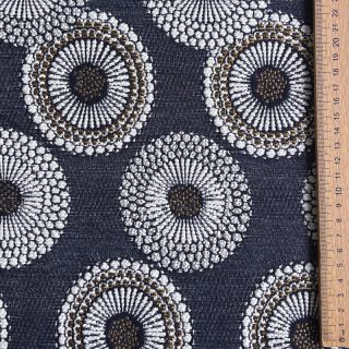 Dekorációs anyag jacquard Jojoba marine