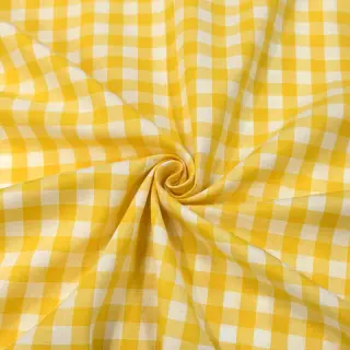 Pamutvászon Check yellow