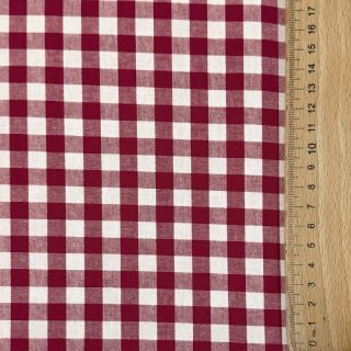 Pamutvászon Check berry