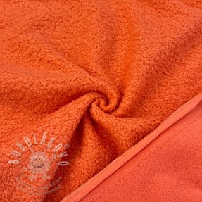 Fleece TEDDY DOUBLE SIDED tangerine