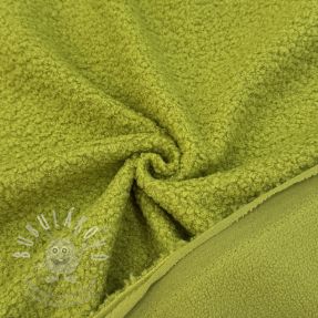 Fleece TEDDY DOUBLE SIDED old lime
