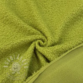 Fleece TEDDY DOUBLE SIDED old lime