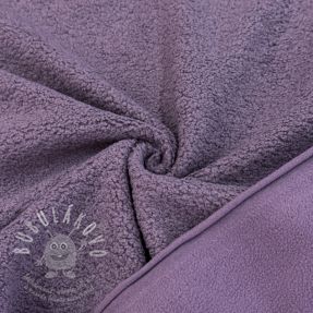 Fleece TEDDY DOUBLE SIDED mulberry