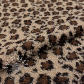 Kabát anyag TEDDY Panthera light sand