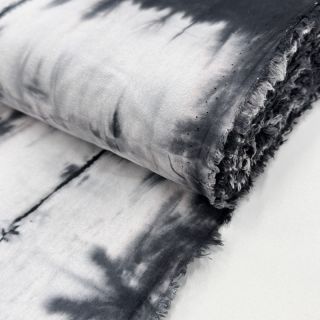 Pamutvászon HAND TIE DYE black