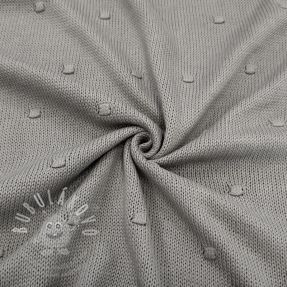 Pulóver anyag BIG KNIT DOT grey