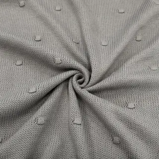 Pulóver anyag BIG KNIT DOT grey