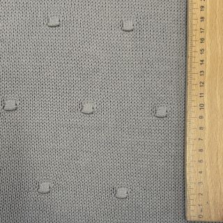 Pulóver anyag BIG KNIT DOT grey