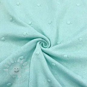 Pulóver anyag BIG KNIT DOT mint