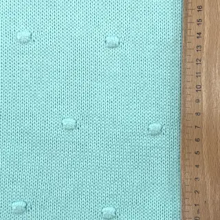 Pulóver anyag BIG KNIT DOT mint