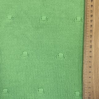 Pulóver anyag BIG KNIT DOT grass green