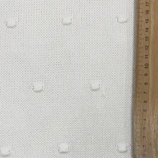 Pulóver anyag BIG KNIT DOT off white