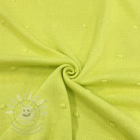 Pulóver anyag BIG KNIT DOT bright green