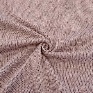 Pulóver anyag BIG KNIT DOT old pink